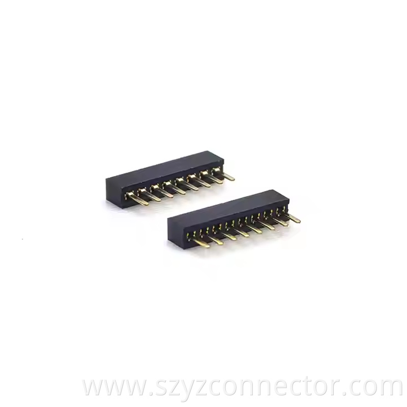 1.27mm Pitch Female Header Single Row Staight H2.0mm 18P (2)